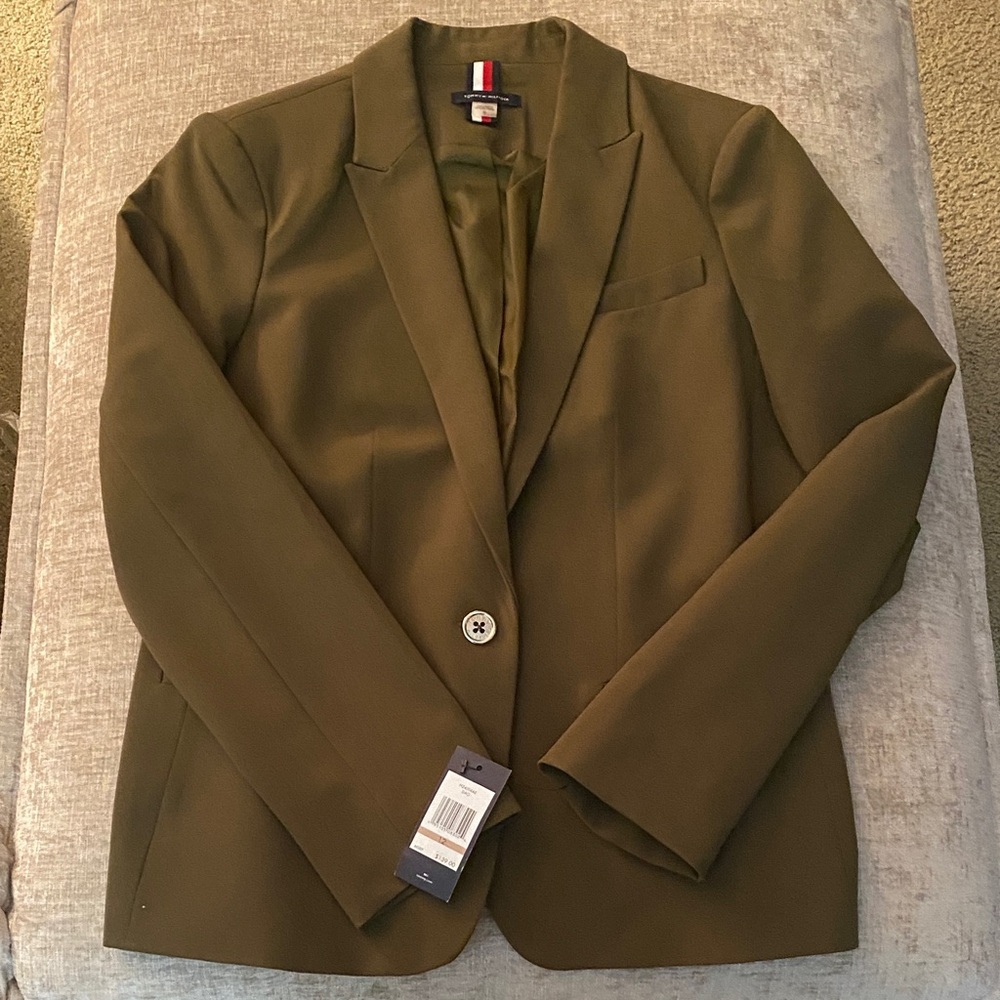 Tommy Hilfiger Olive Green Blazer